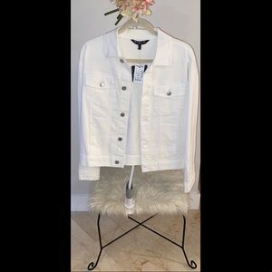Baccini White Denim Jacket